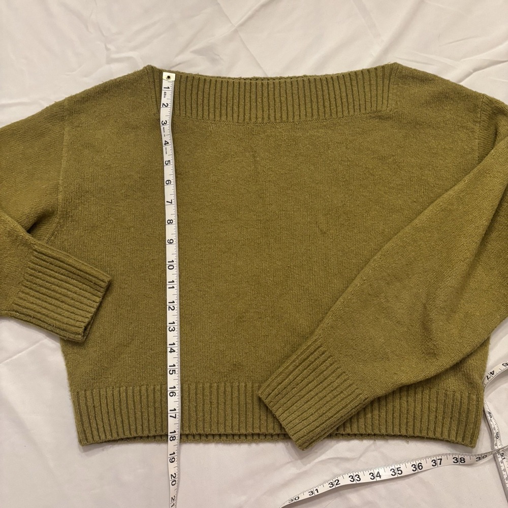 & Other Stories Green Off-the-Shoulder Sweater Size S - Picture 7 of 7